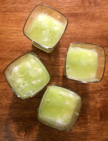 honeydew melon and cucumber juice